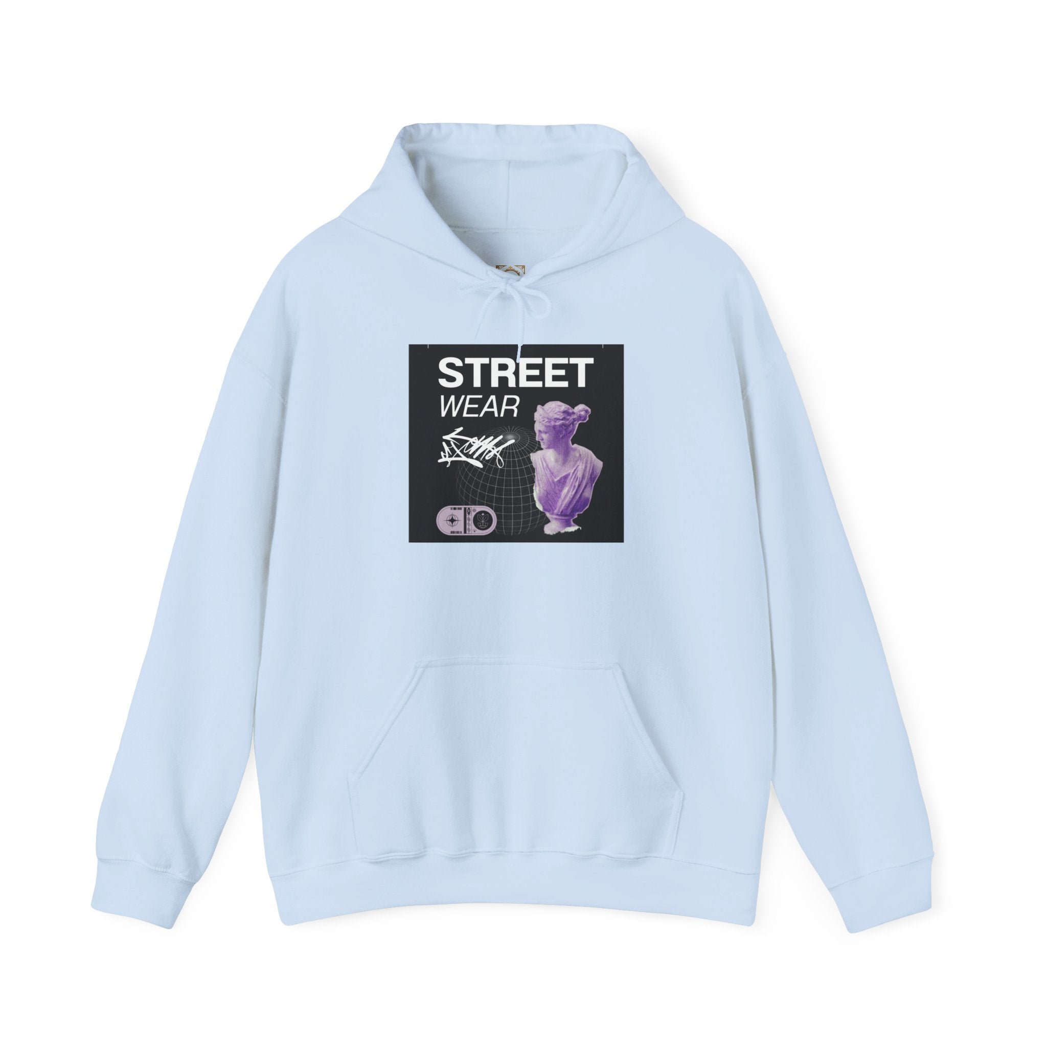 Streetwear Hoodie — 'STREET WEAR' Vaporwave Statue Graphic Pullover