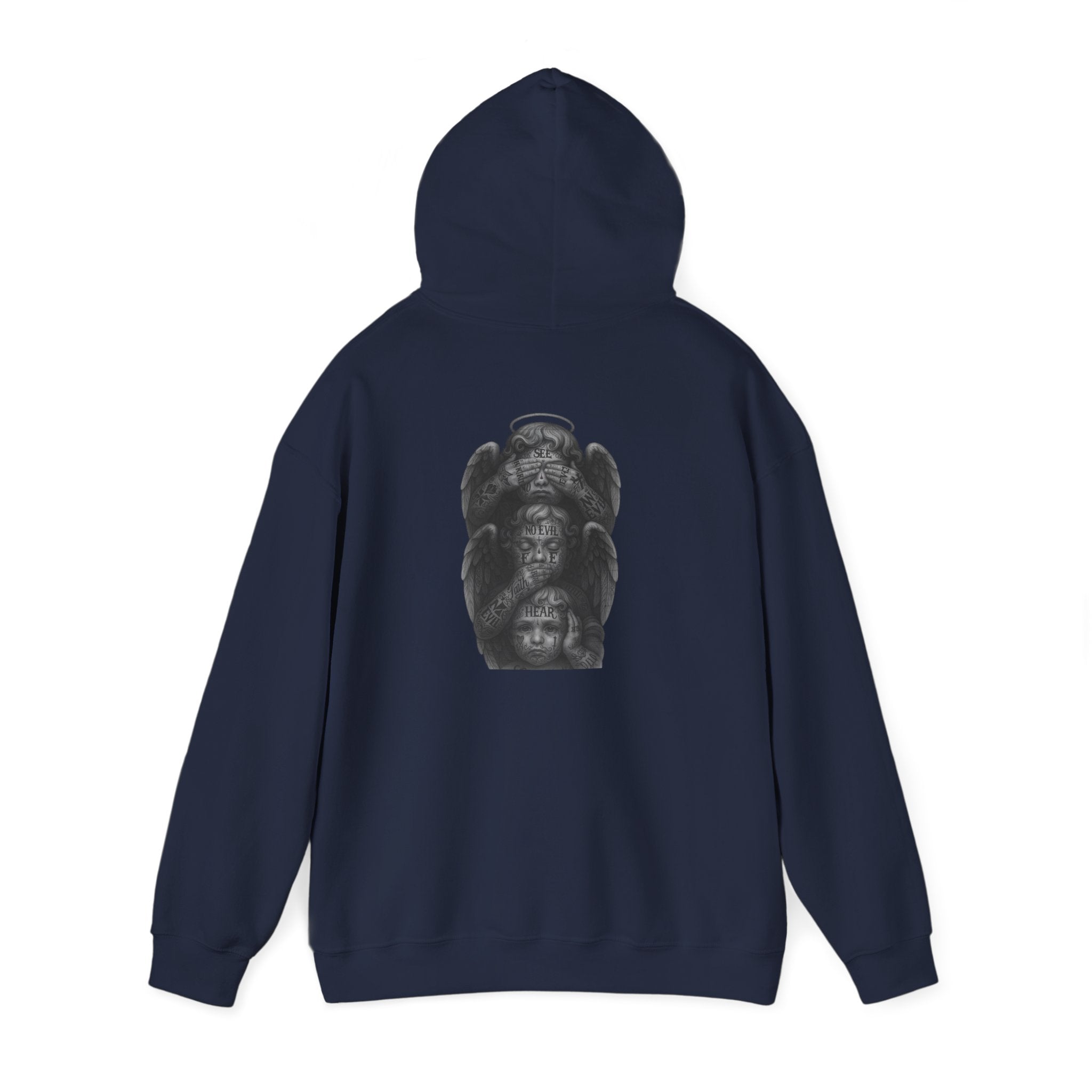 Statue Headstack Hoodie — Gothic Sculpture Art Pullover