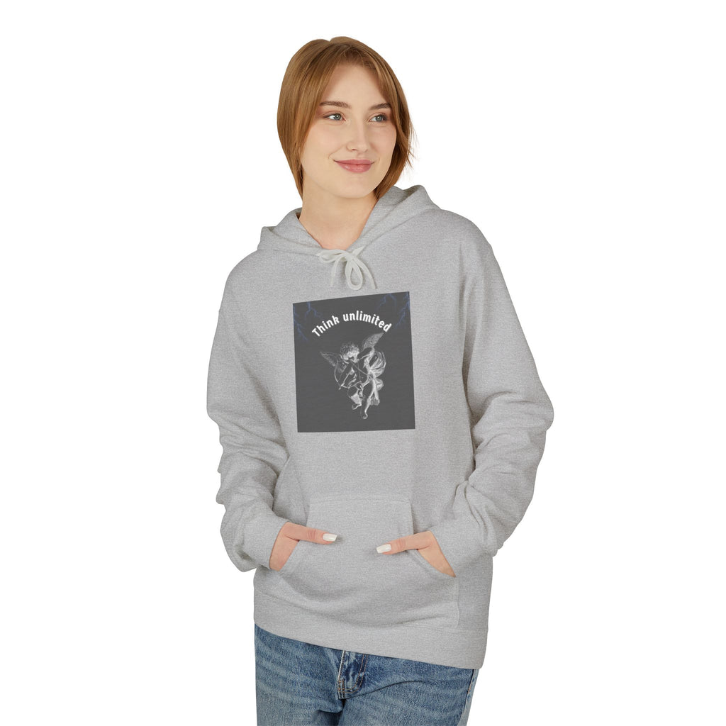 Think Unlimited Hoodie — Inspirational Angel Graphic Pullover
