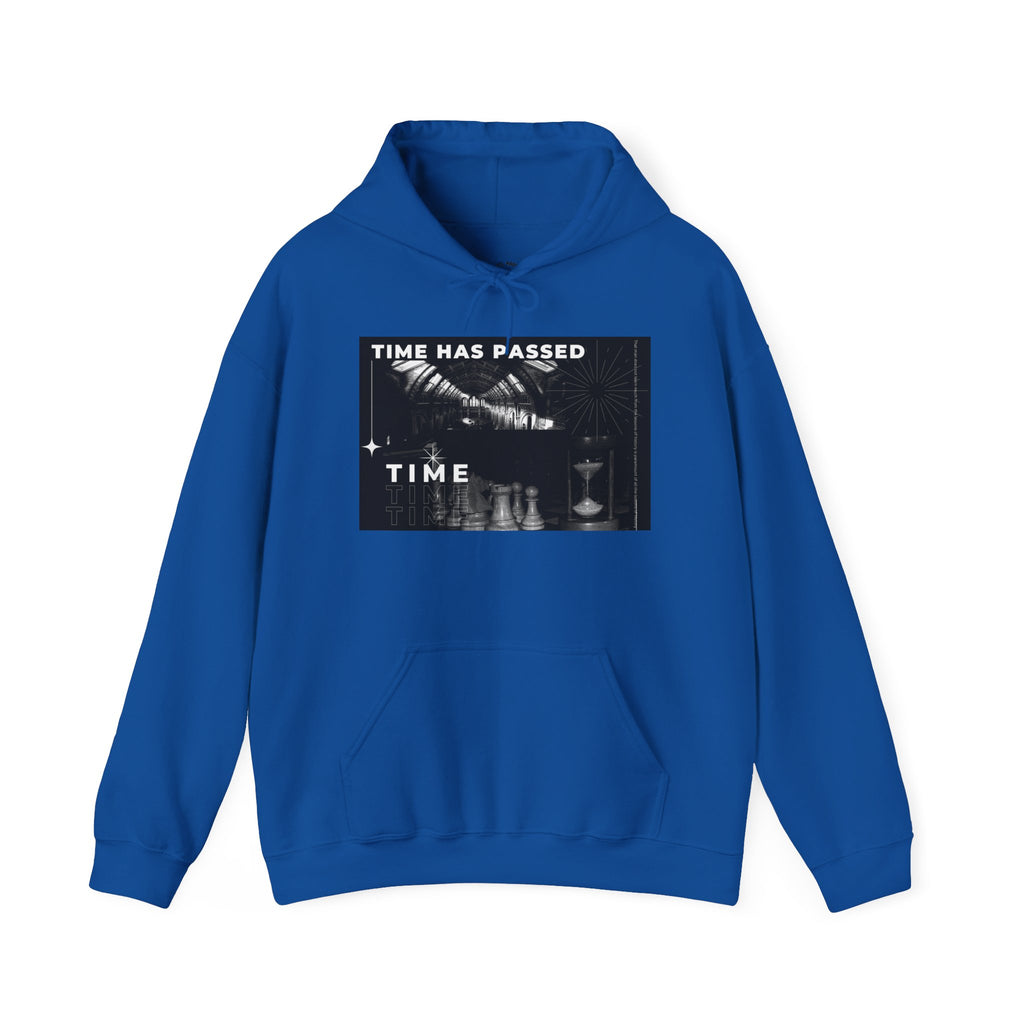 Time Has Passed Hoodie — Vintage Chess Graphic Hooded Sweatshirt