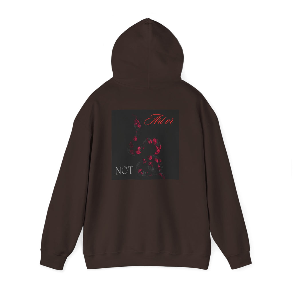 Hoodie — Gothic Red Roses 'Not Mine' Graphic Pullover