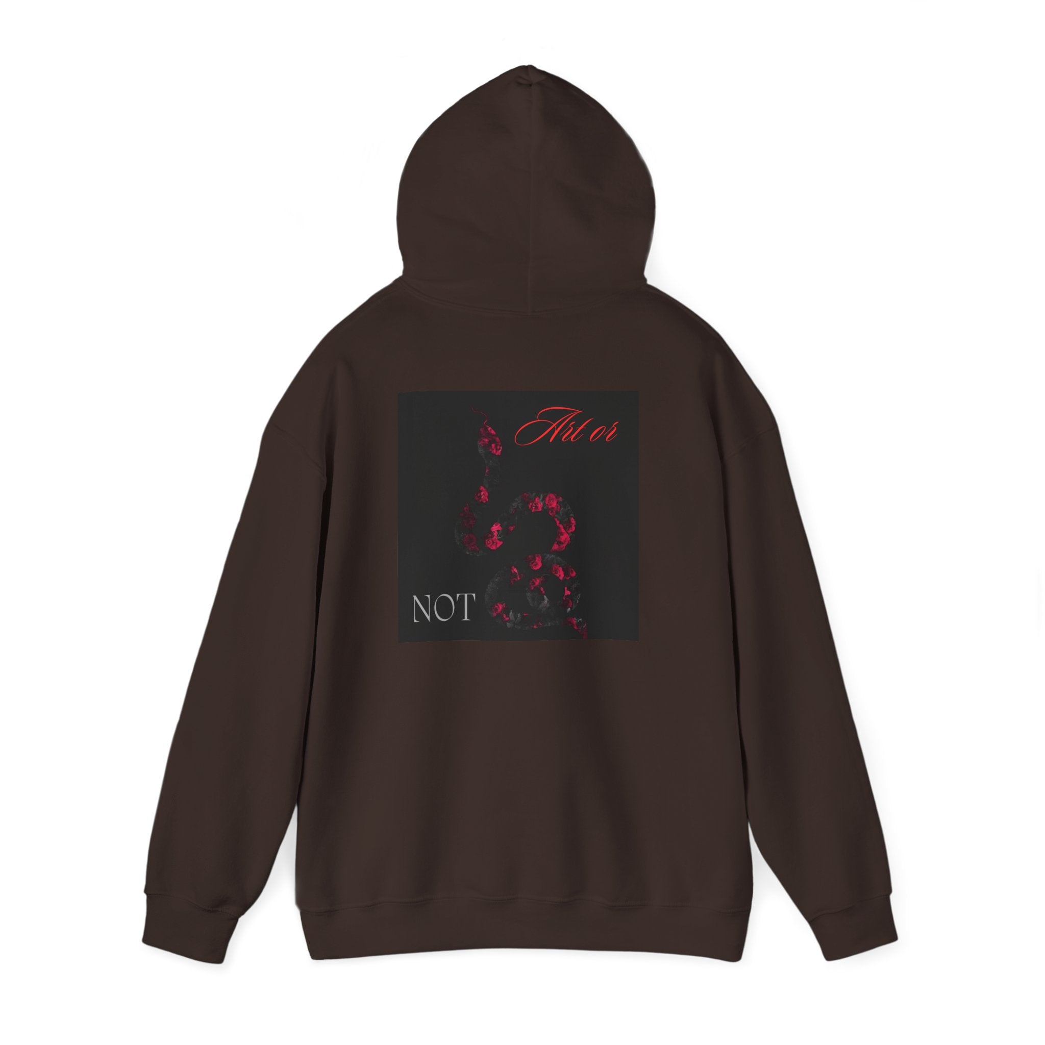 Hoodie — Gothic Red Roses 'Not Mine' Graphic Pullover
