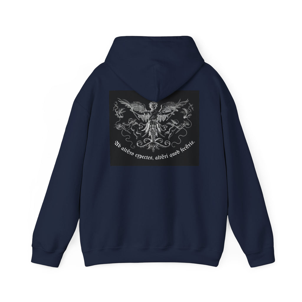 Phoenix Crest Hoodie — "We alone create, alone save, alone" Gothic Graphic Sweatshirt