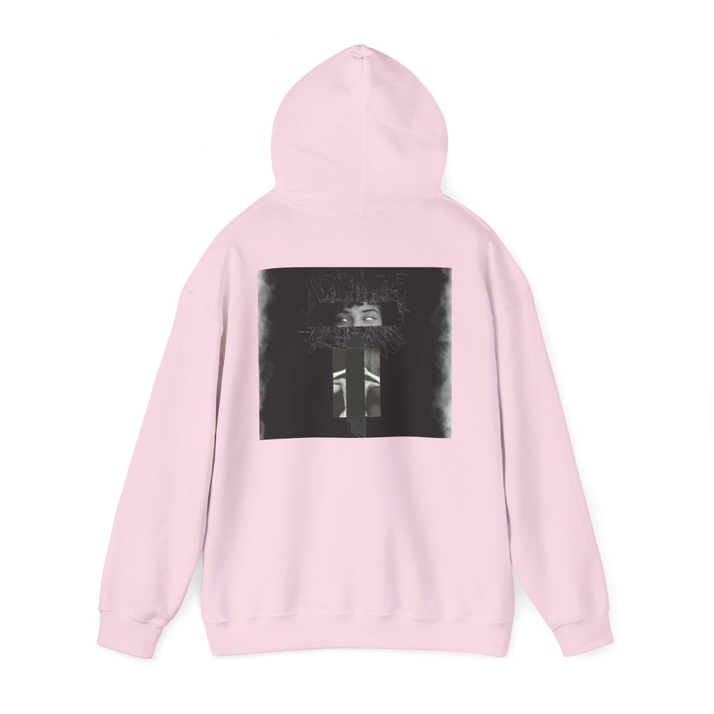 Mystic Window Hoodie — Gothic Portrait Smoke Graphic Hooded Sweatshirt