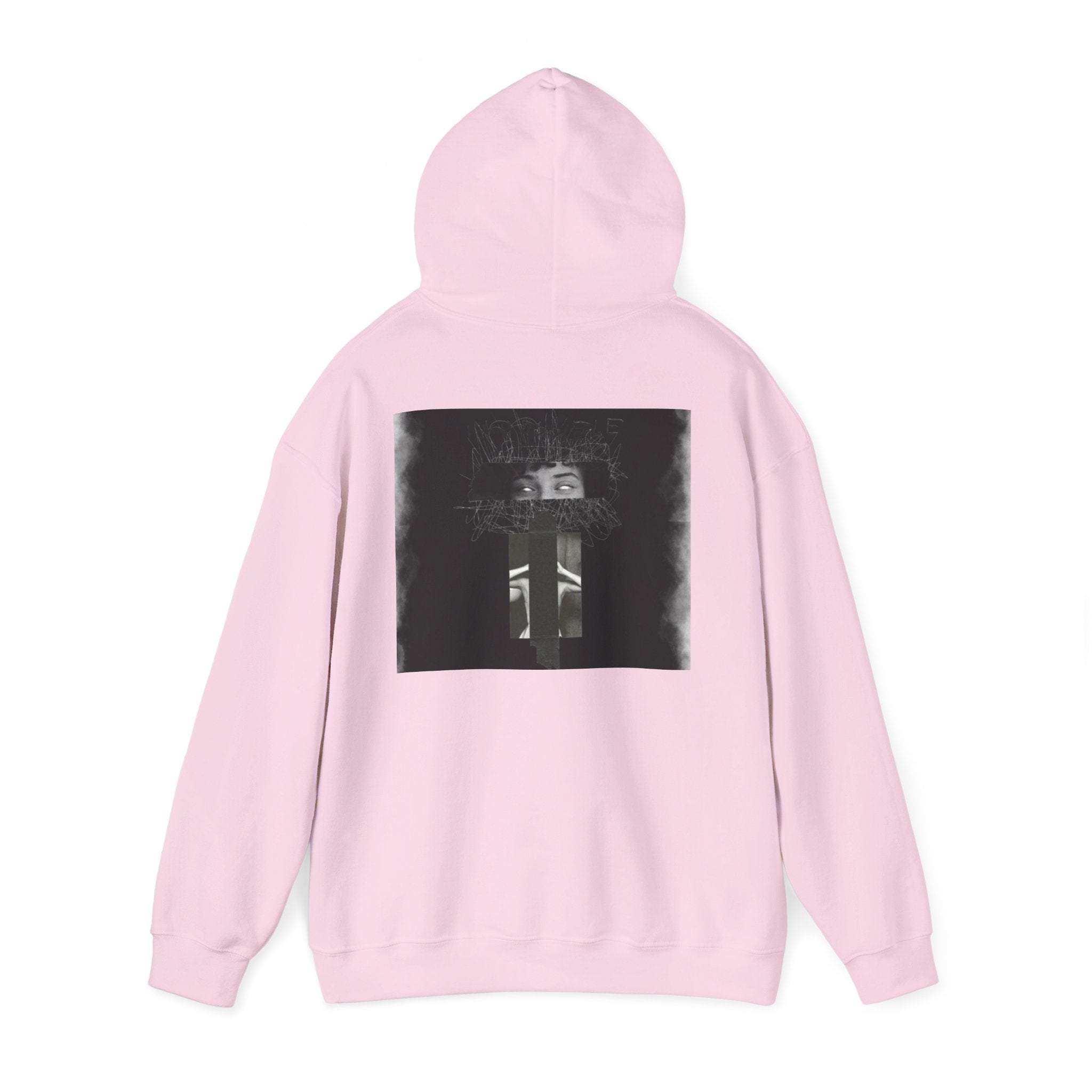 Mystic Window Hoodie — Gothic Portrait Smoke Graphic Hooded Sweatshirt