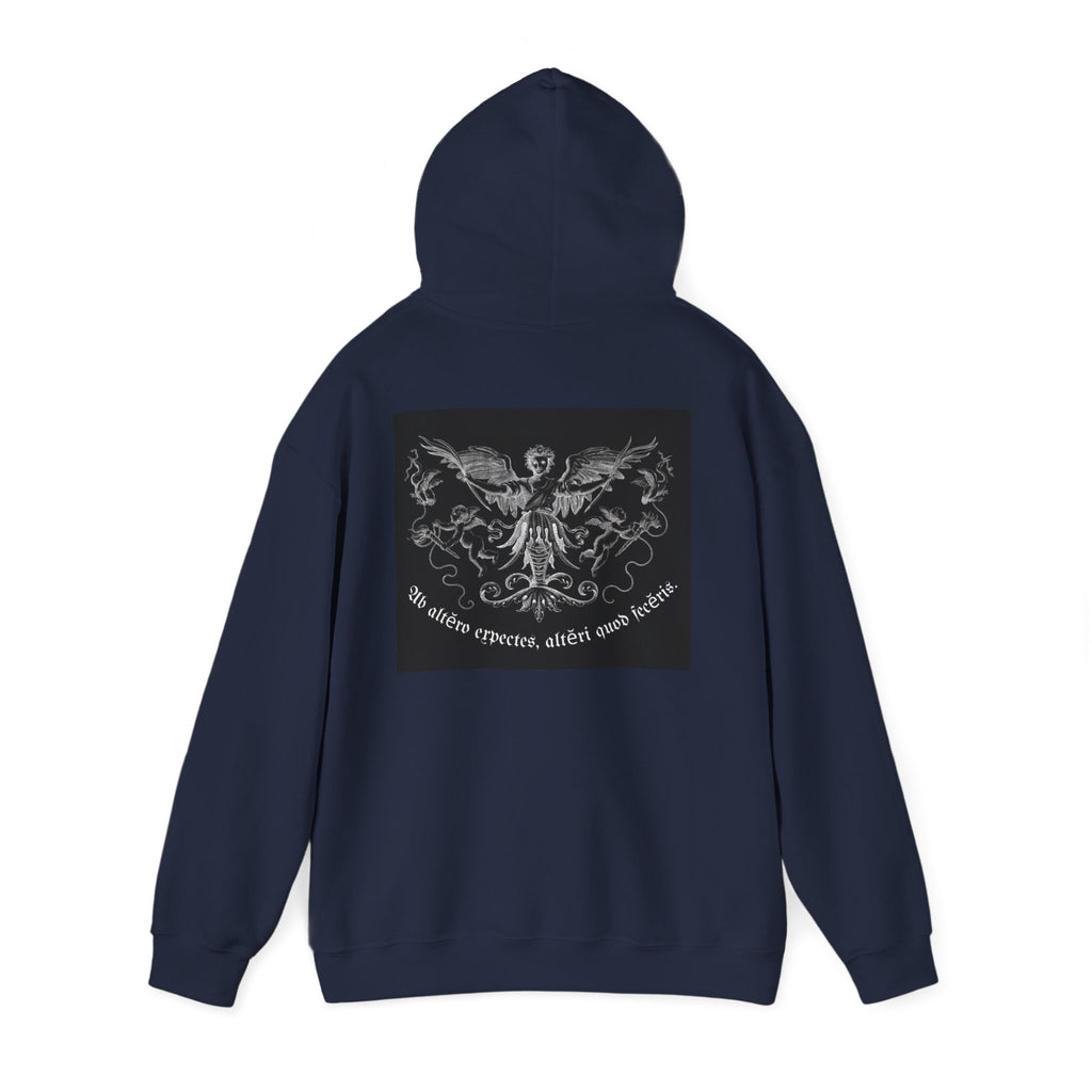 Phoenix Crest Hoodie — "We alone create, alone save, alone" Gothic Graphic Sweatshirt