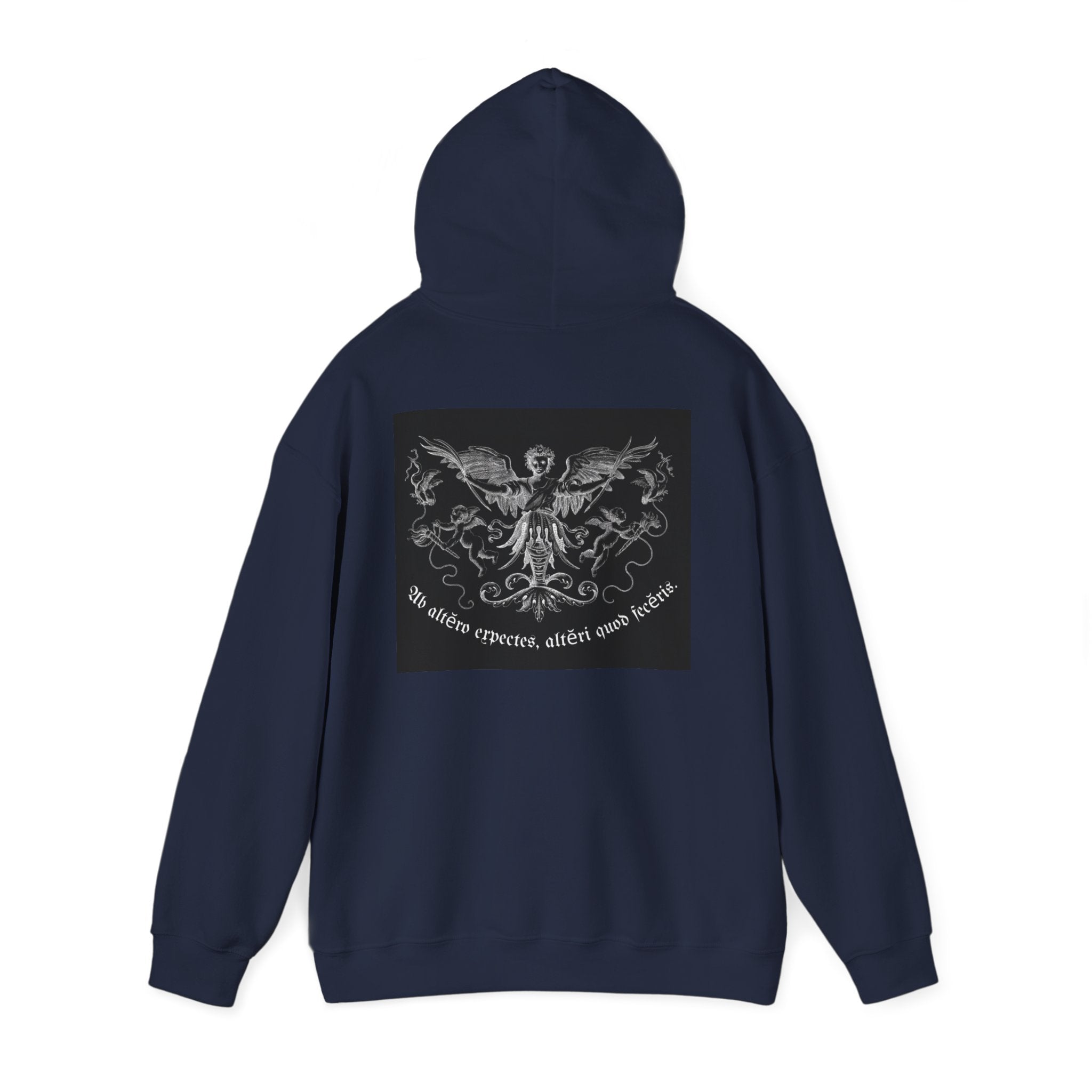 Phoenix Crest Hoodie — "We alone create, alone save, alone" Gothic Graphic Sweatshirt