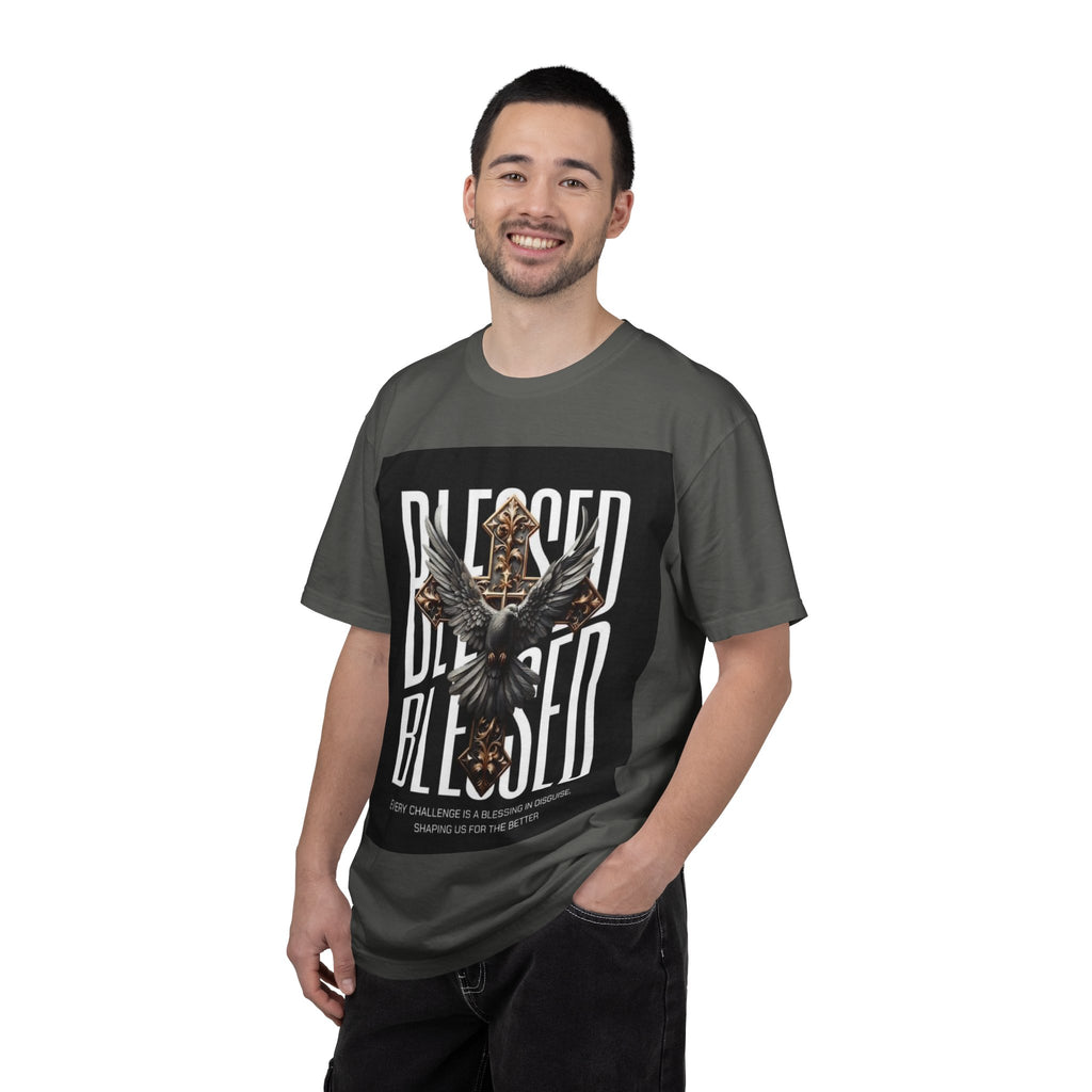 Blessed Dove Graphic T-Shirt — "BLESSED" Faith-Inspired Tee