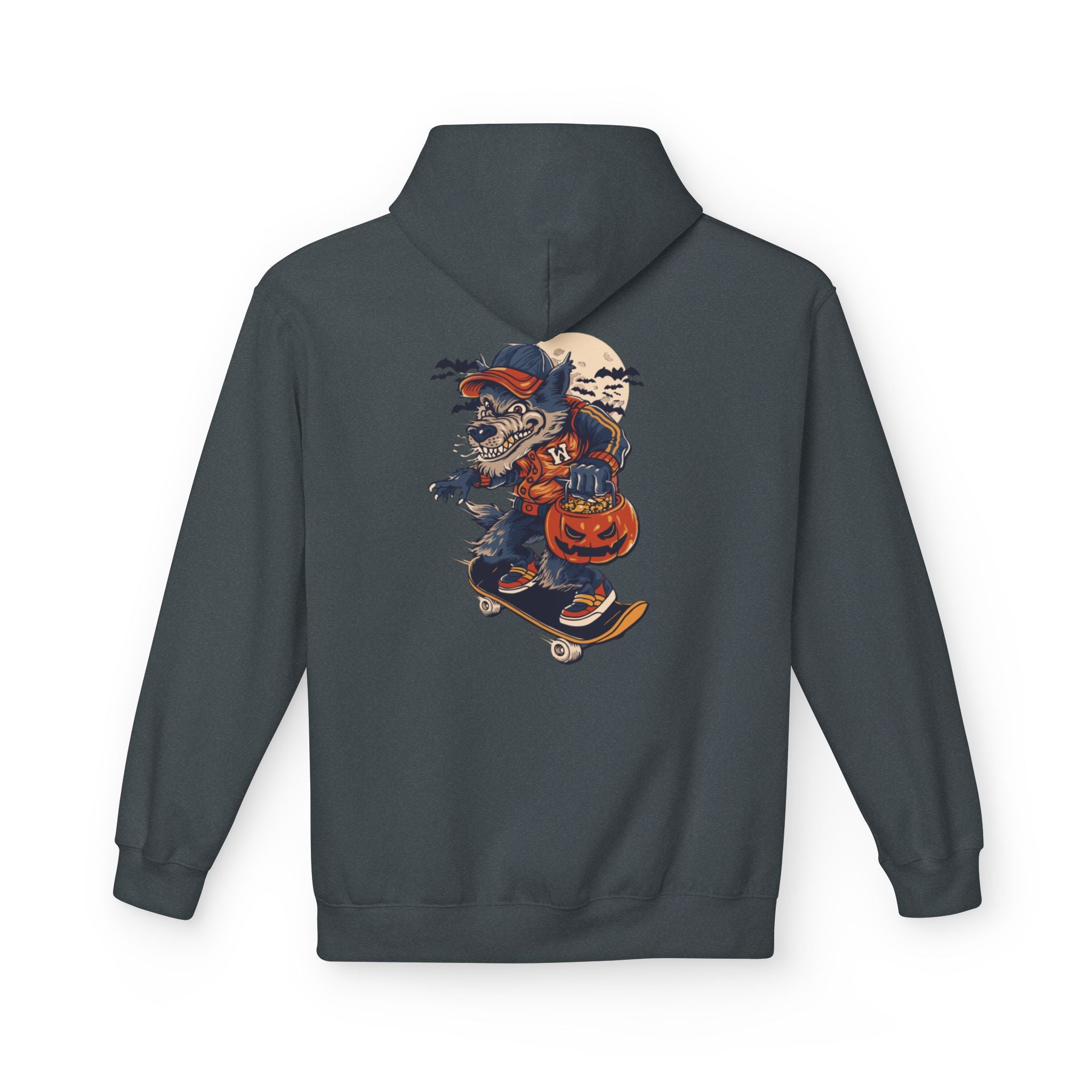 Skull Collage Hoodie — Grunge Floral Skull Graphic Pullover