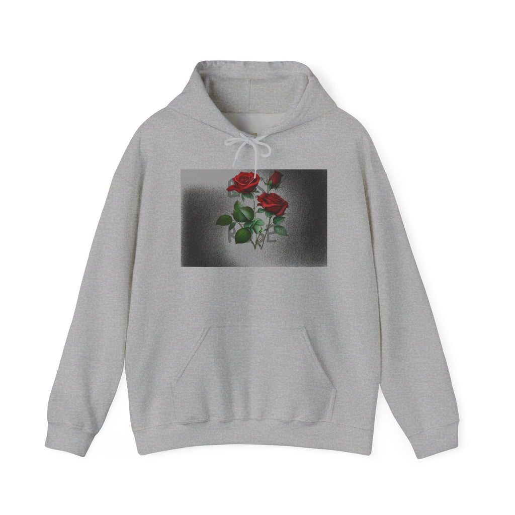 Rose Bloom Hoodie — Vintage Red Roses Graphic Pullover