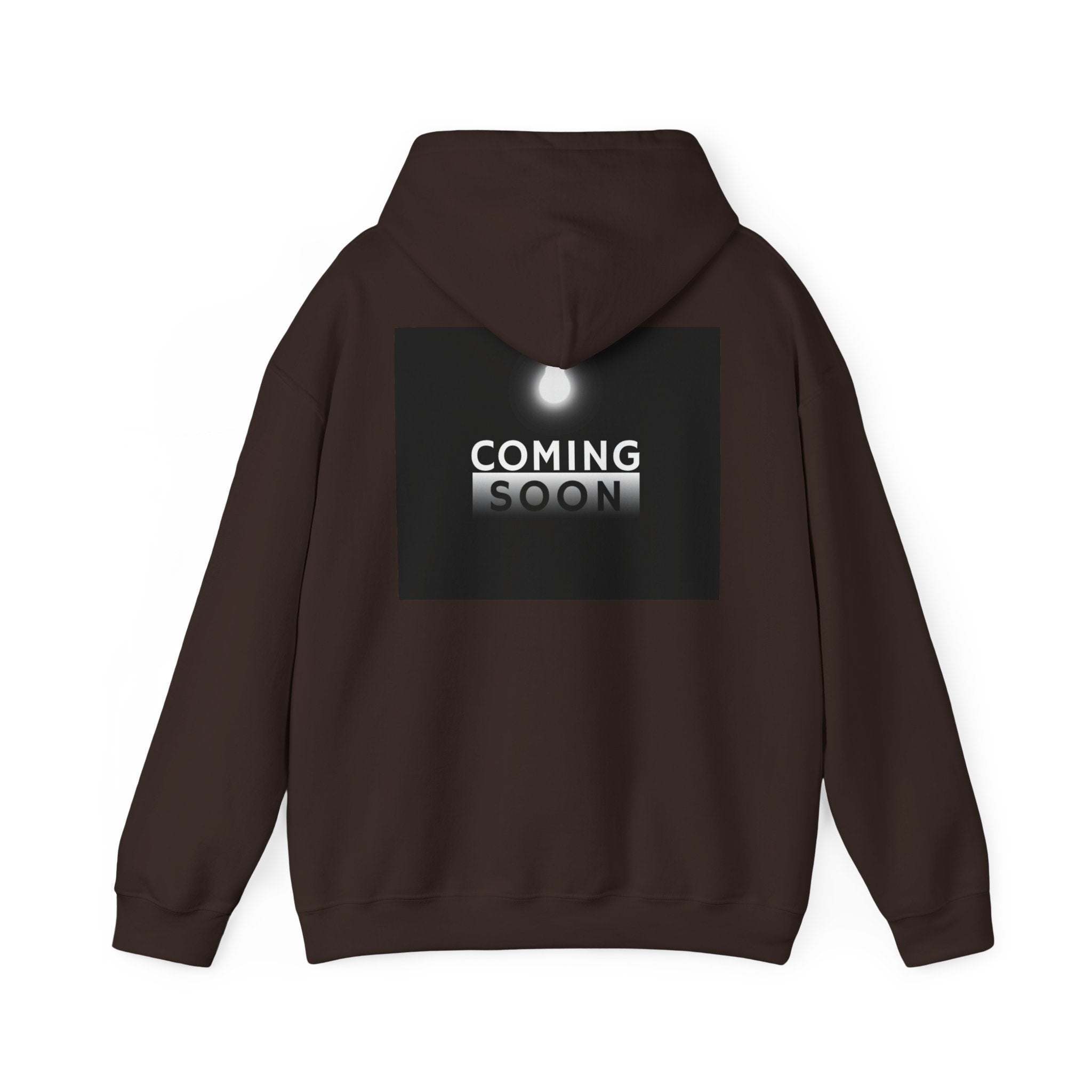 Coming Soon Hoodie - Minimal Neon Sign Pullover