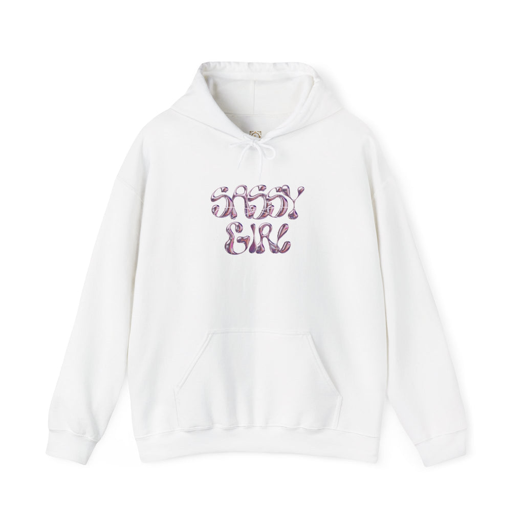 Hoodie — "Shady Girl" Retro Pink Marble Graphic Hoodie