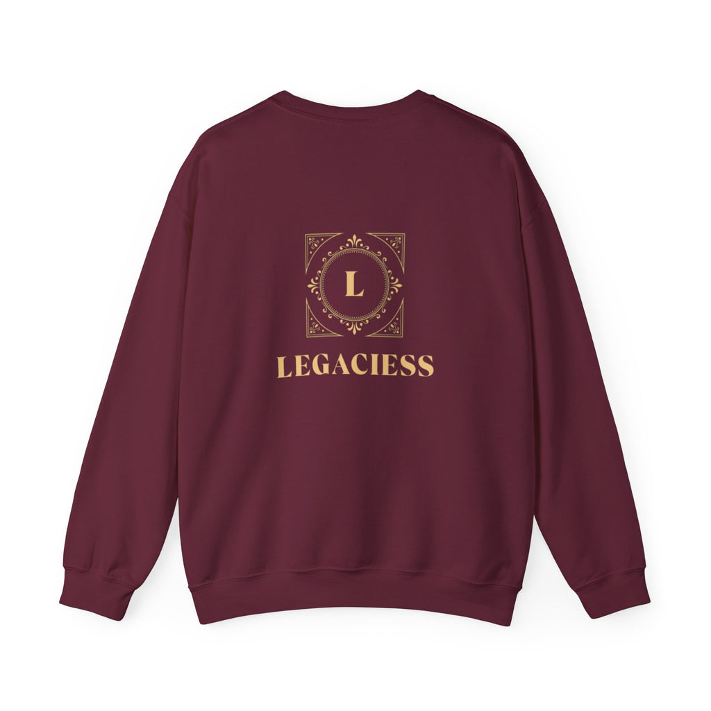 Cosmic Eclipse Crewneck Sweatshirt — 'Legaciess' Logo Back