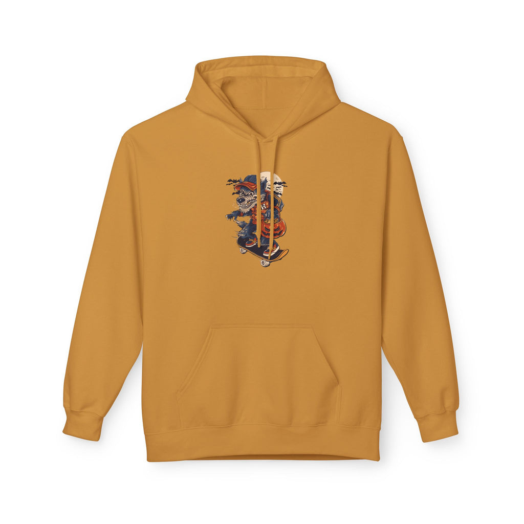 Skull Collage Hoodie — Grunge Floral Skull Graphic Pullover