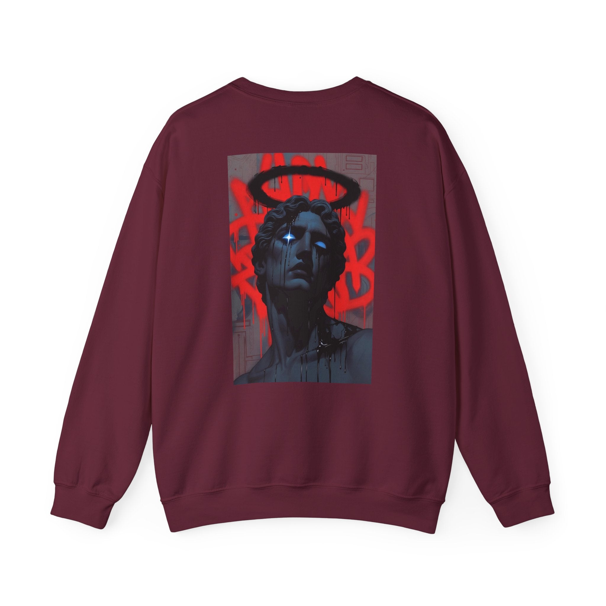 Street Art Statue Crewneck Sweatshirt