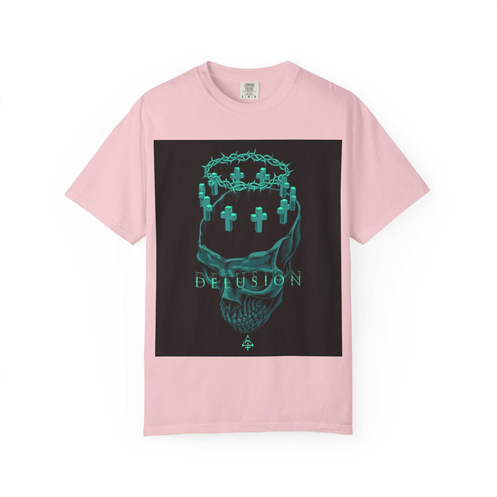 Skull Crown Tee — 'Delusion' Gothic Graphic T-Shirt