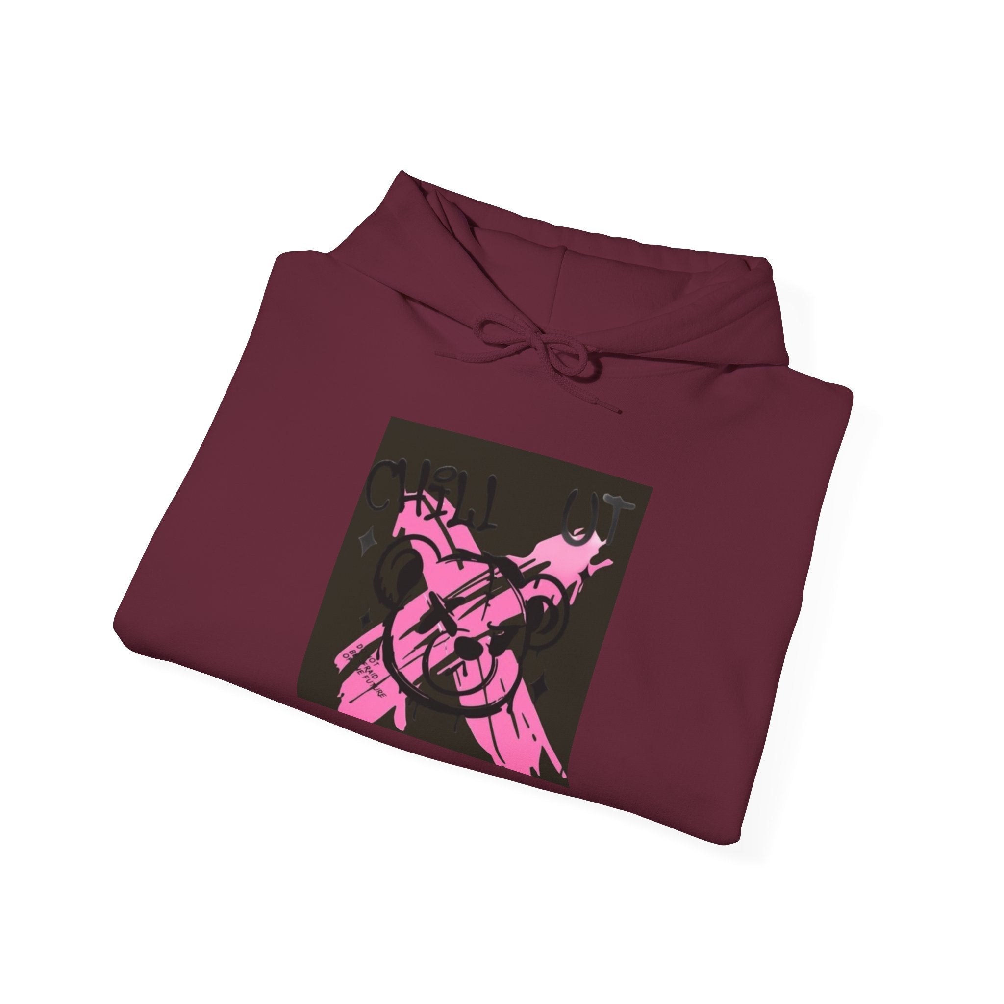 Crossed Guns Hoodie – Pink Retro Graphic Hooded Sweatshirt