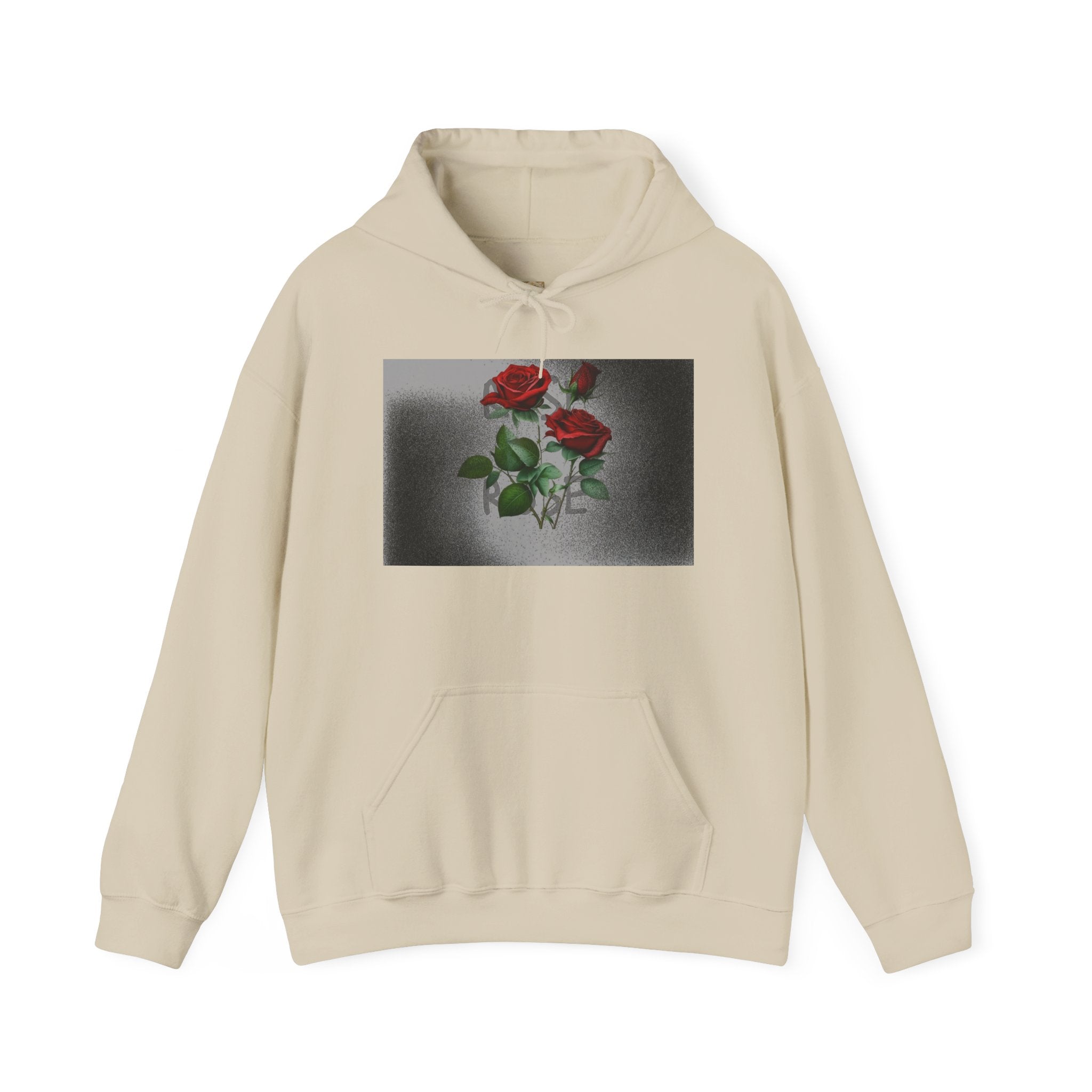 Rose Bloom Hoodie — Vintage Red Roses Graphic Pullover