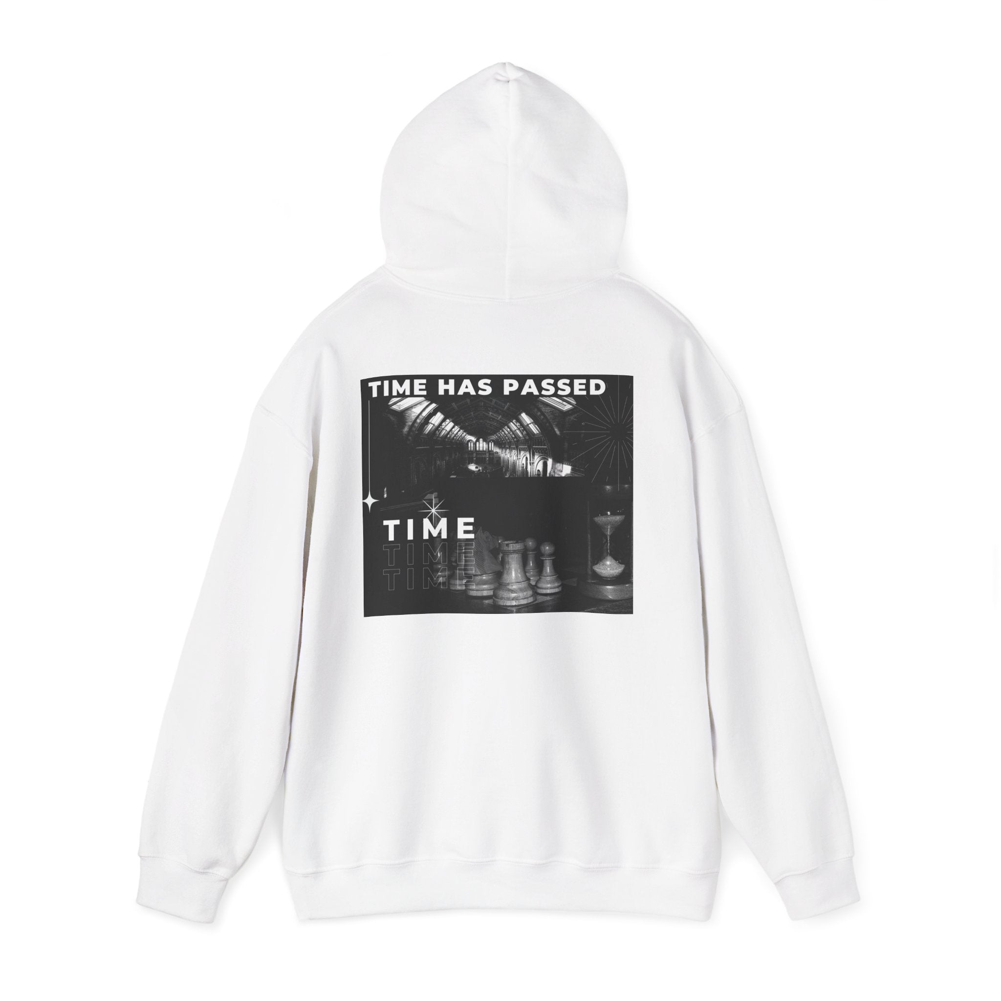 Time Has Passed Hoodie — Vintage Chess Graphic Hooded Sweatshirt