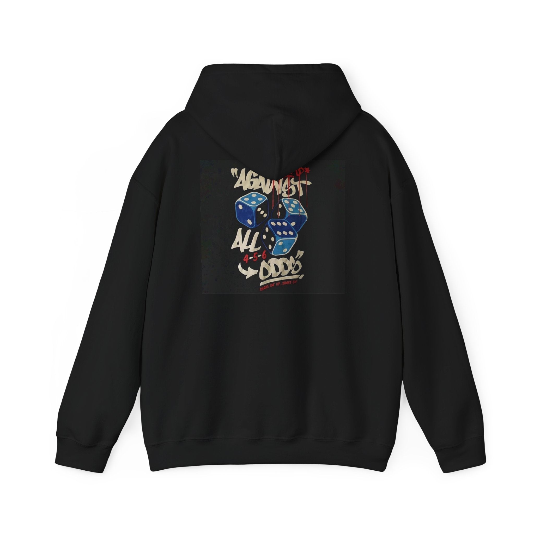 Against All Odds Hoodie — Vintage Dice Graphic Pullover