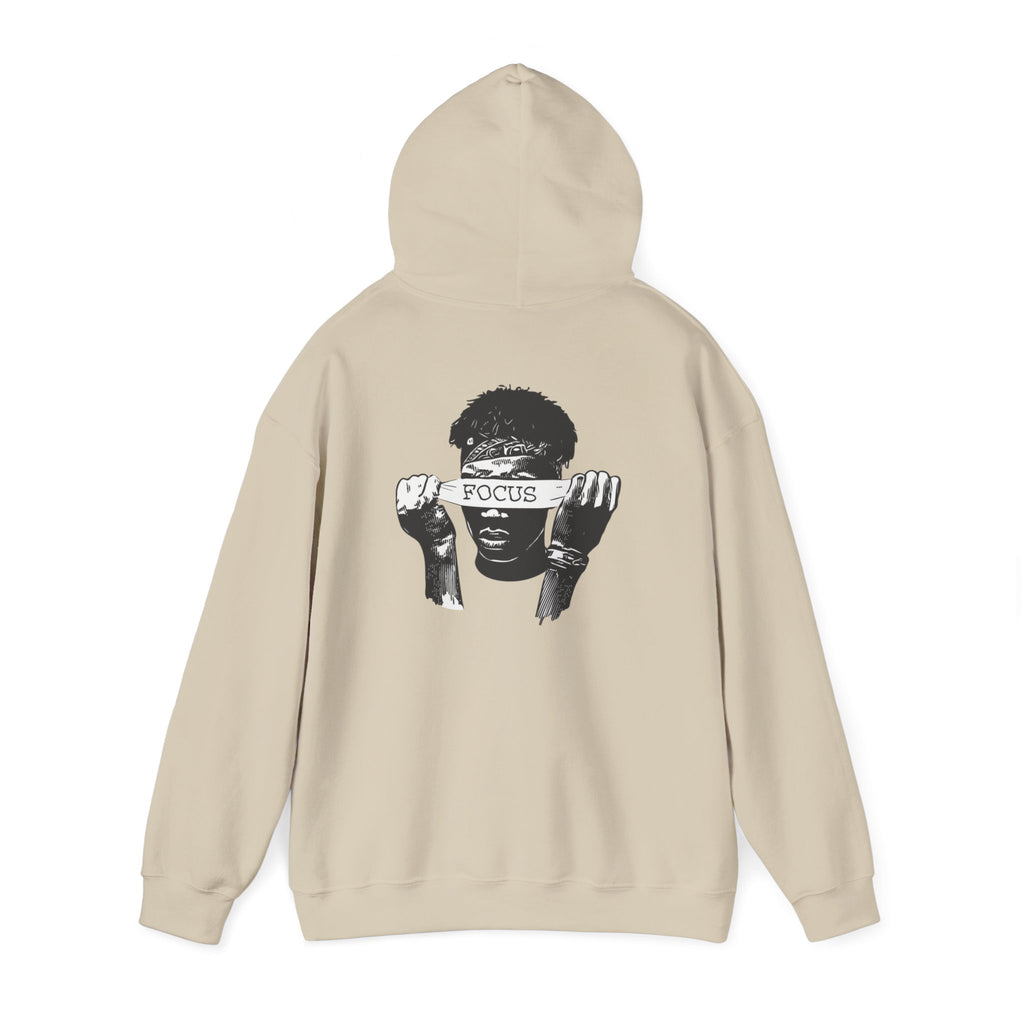 Focus Graphic Hoodie — Monochrome Motivational Streetwear