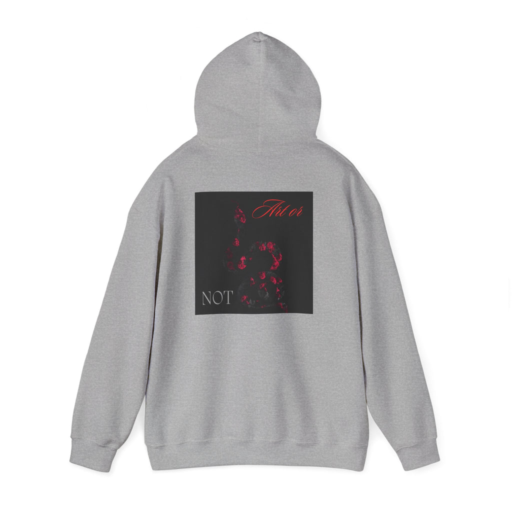 Hoodie — Gothic Red Roses 'Not Mine' Graphic Pullover