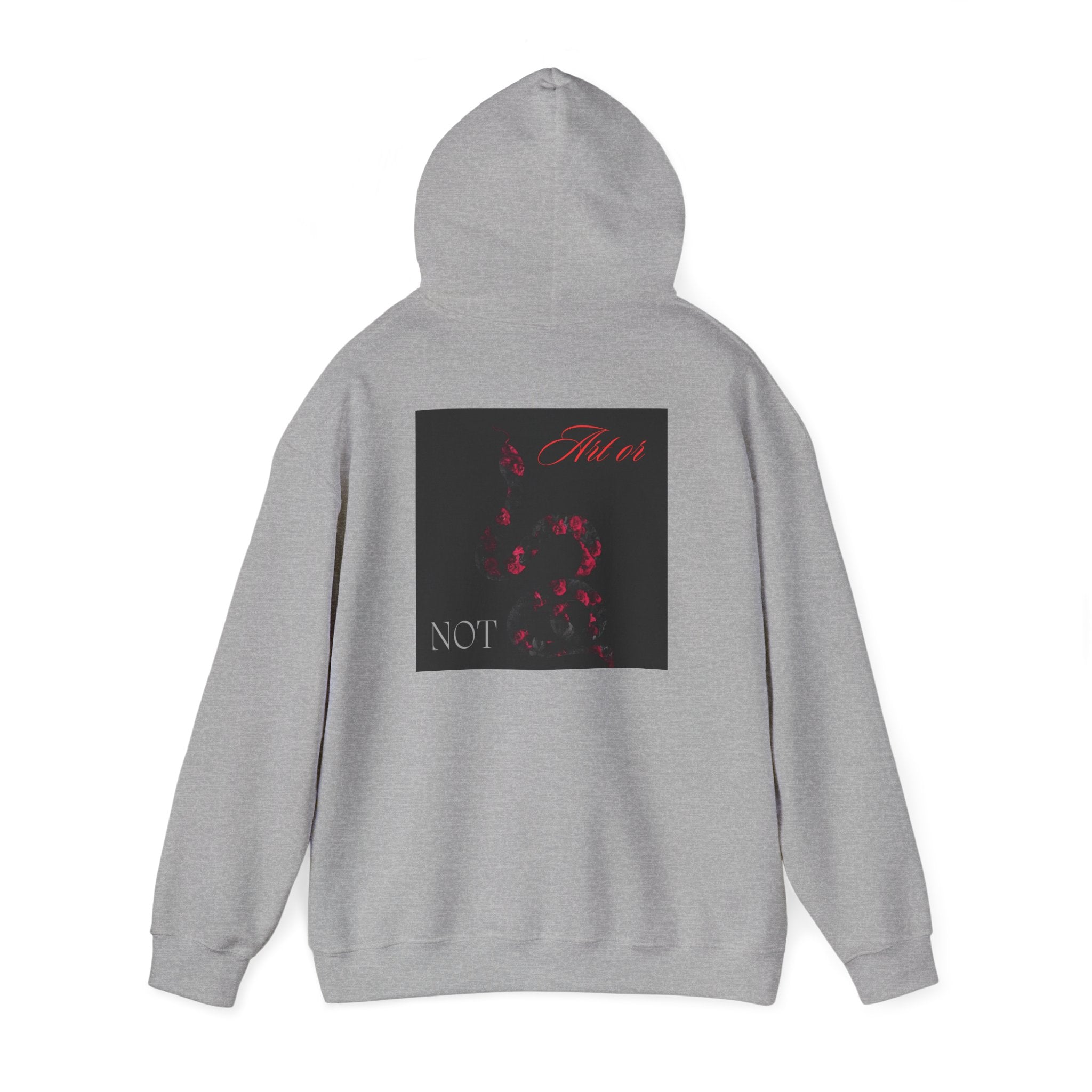 Hoodie — Gothic Red Roses 'Not Mine' Graphic Pullover