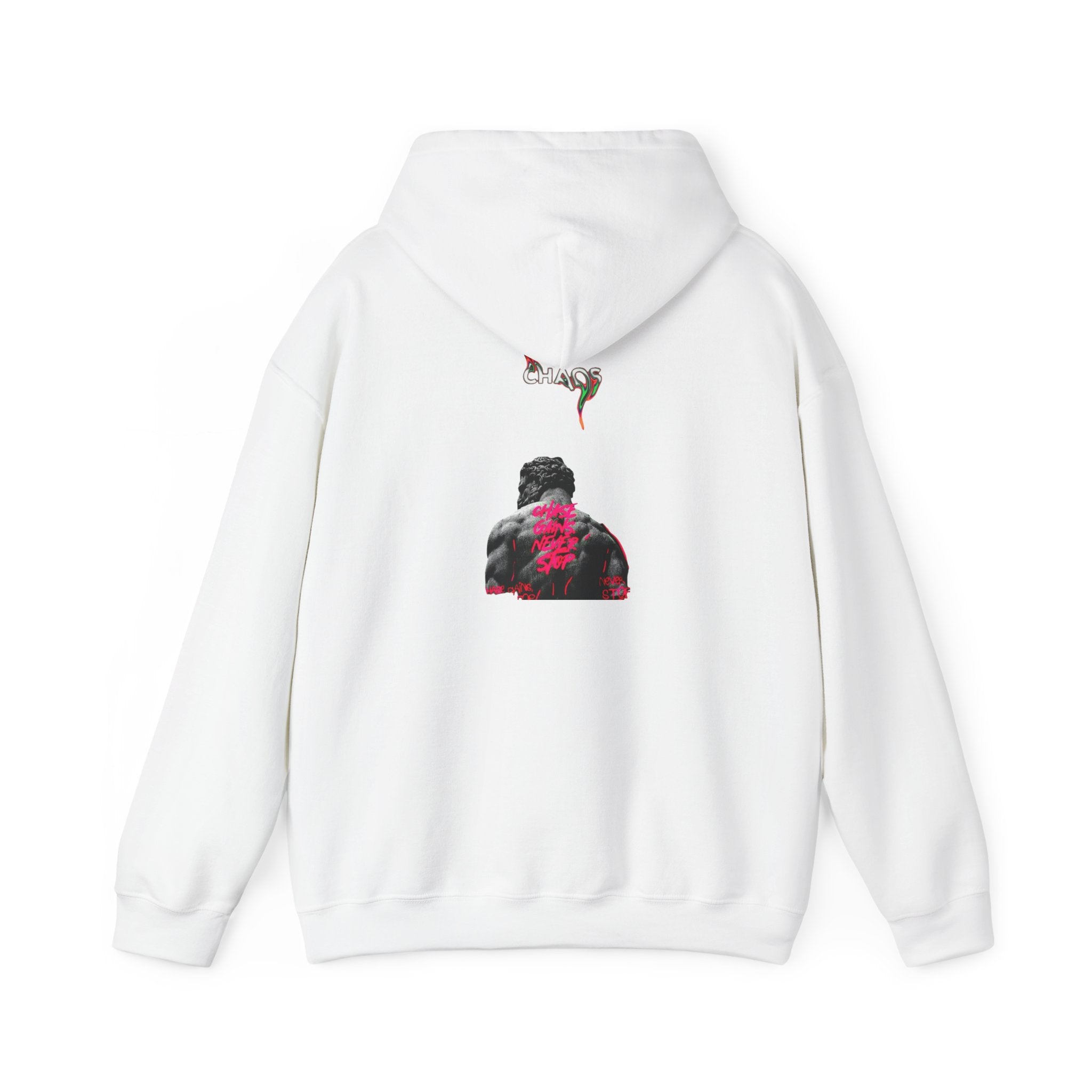 Smoky Rose Backprint Hoodie — Floral Skull Streetwear Pullover