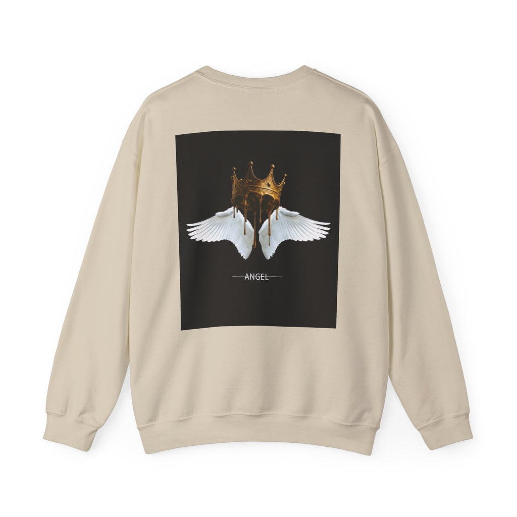 Angel Wings & Dripping Crown Crewneck Sweatshirt