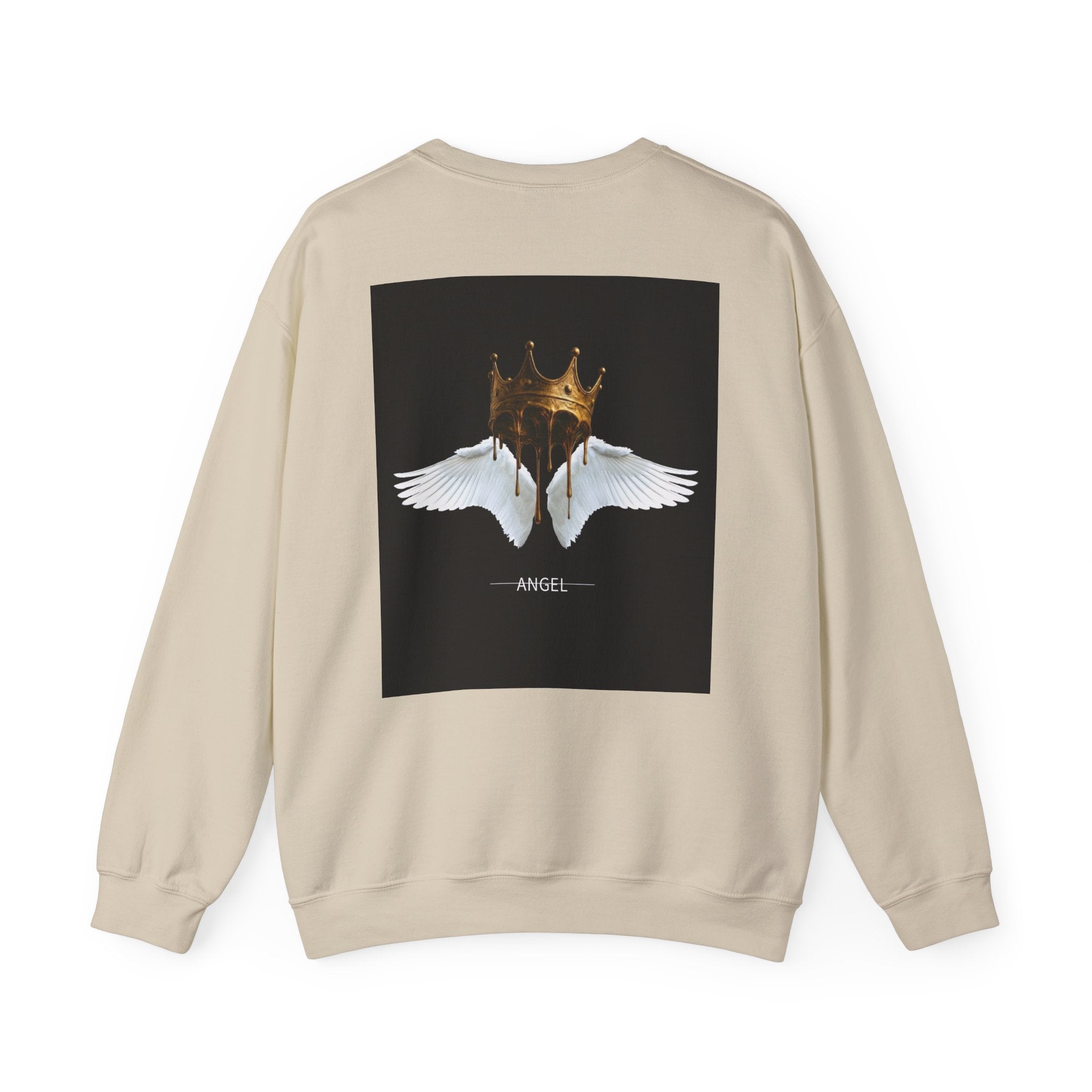 Angel Wings & Dripping Crown Crewneck Sweatshirt