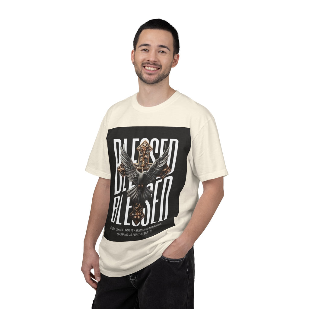 Blessed Dove Graphic T-Shirt — "BLESSED" Faith-Inspired Tee