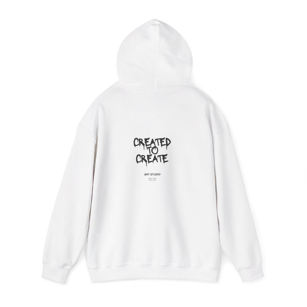 Created to Create Hoodie – Inspirational Artist Sweatshirt
