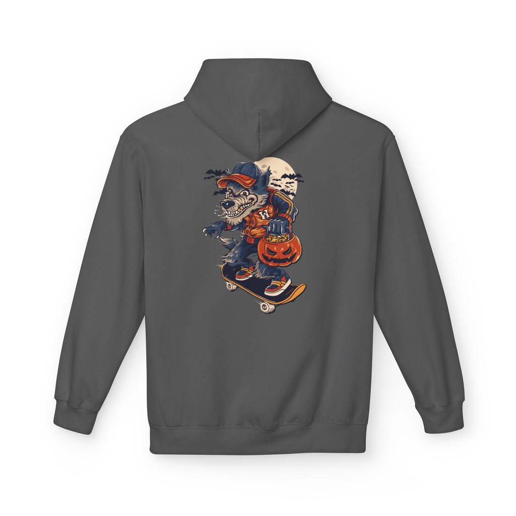Skull Collage Hoodie — Grunge Floral Skull Graphic Pullover