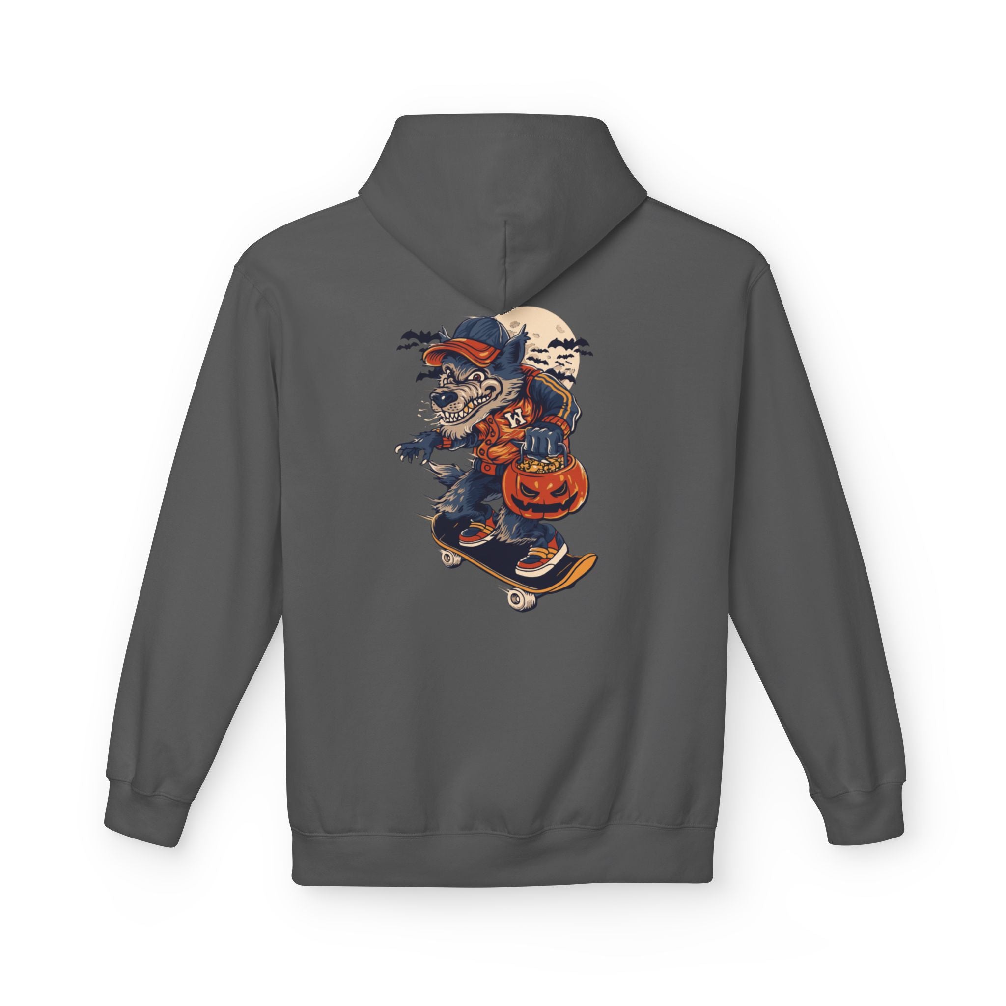 Skull Collage Hoodie — Grunge Floral Skull Graphic Pullover