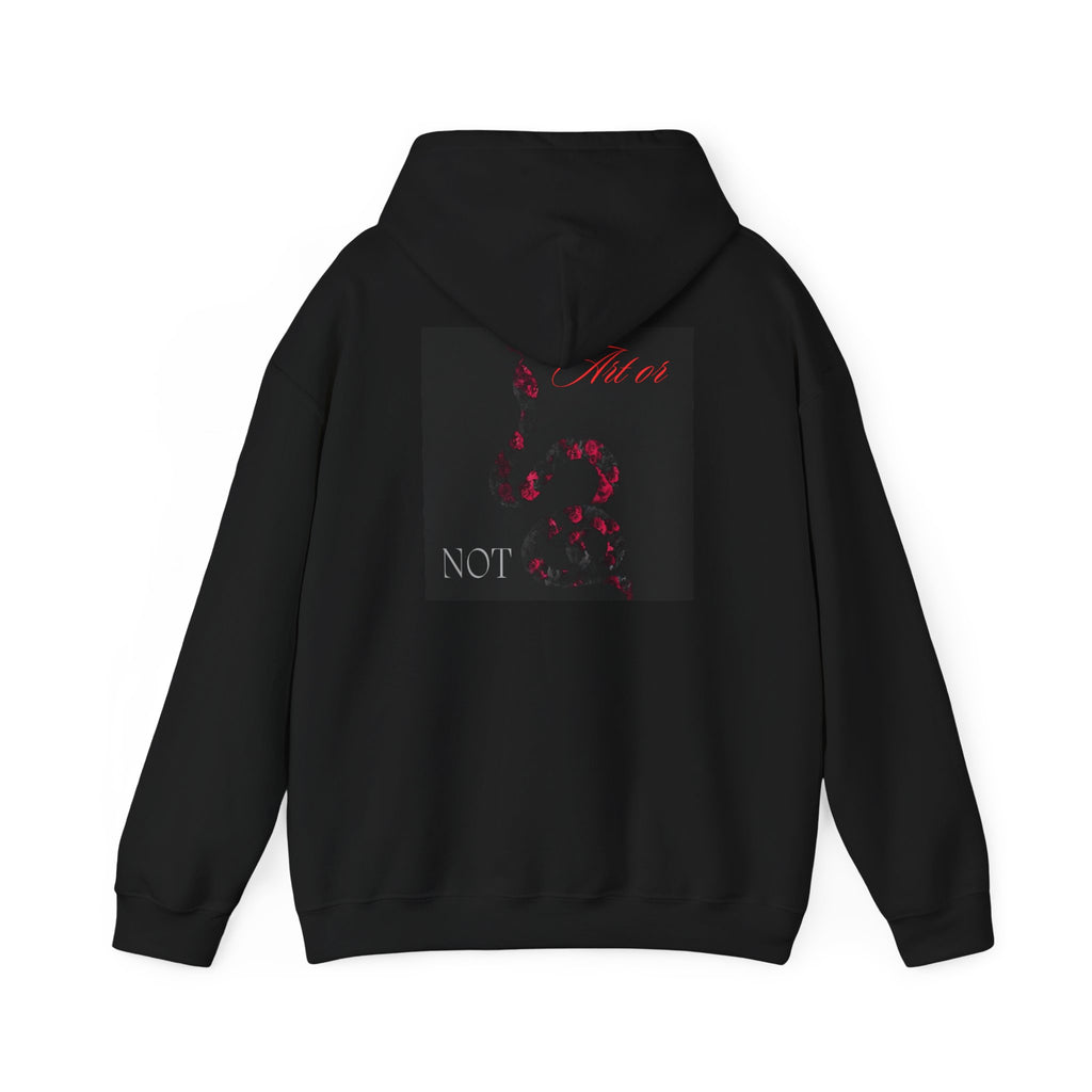 Hoodie — Gothic Red Roses 'Not Mine' Graphic Pullover