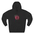 Grunge Rising Hoodie — Red Sun Graphic Fleece Hoodie