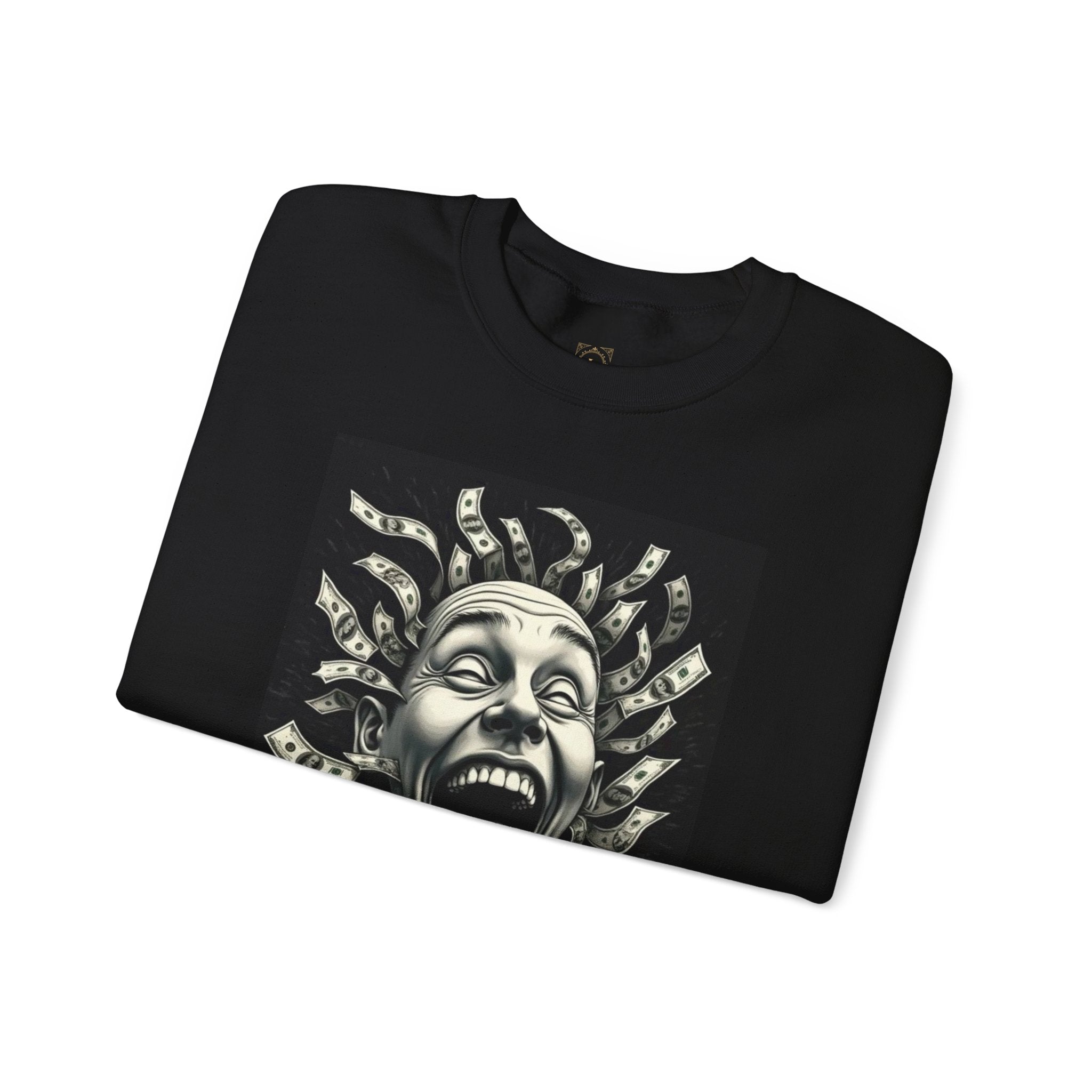 Sweatshirt — 'God Did.' Medusa Money Graphic Crewneck