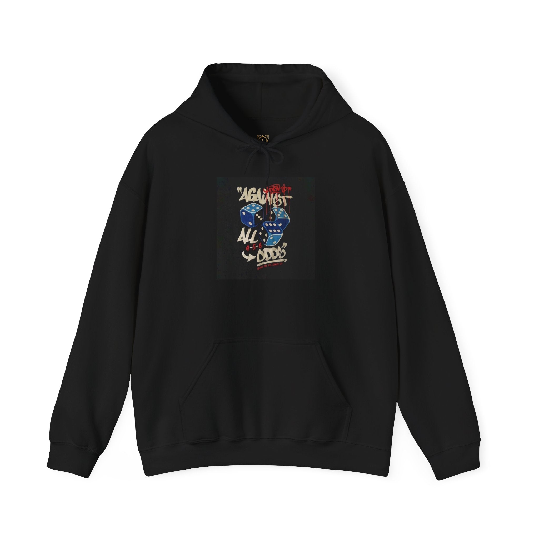 Against All Odds Hoodie — Vintage Dice Graphic Pullover