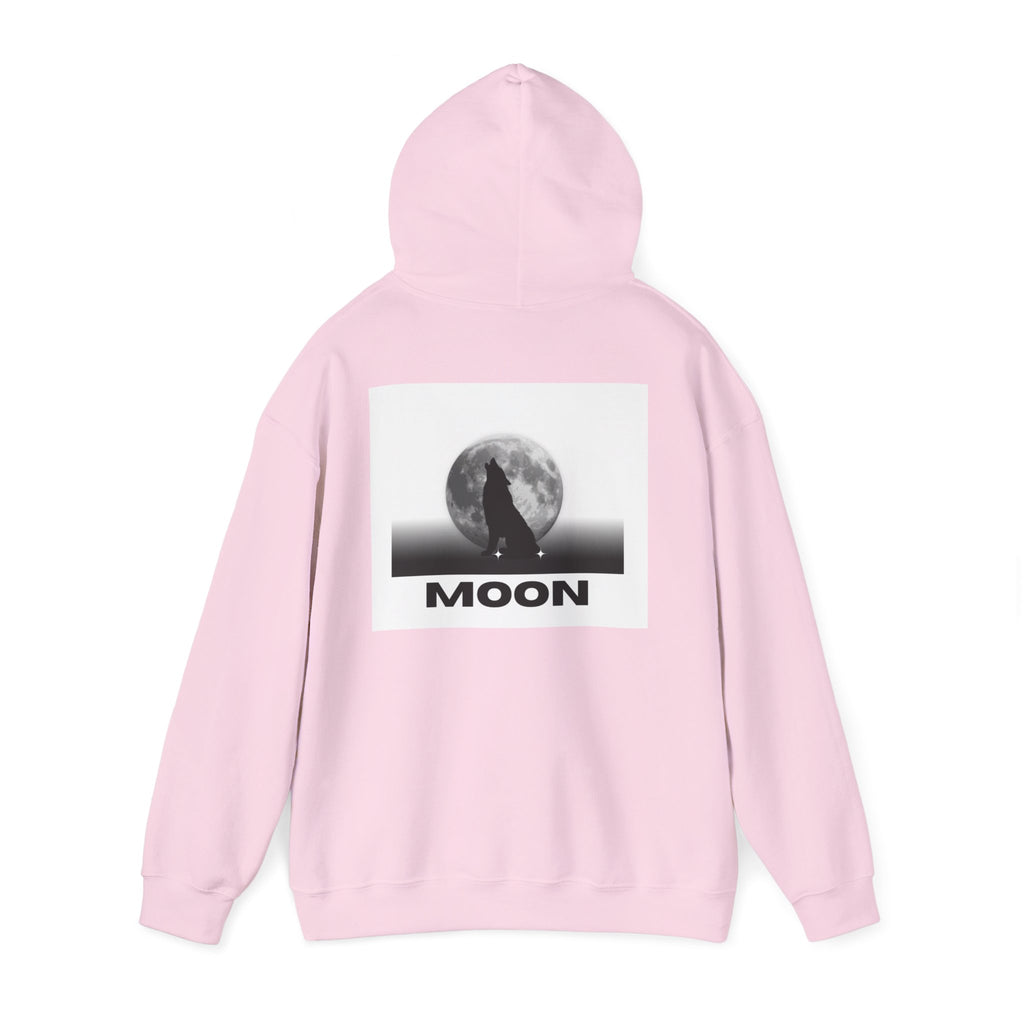 Moon Wolf Hoodie - Silhouette Moon Graphic Sweatshirt