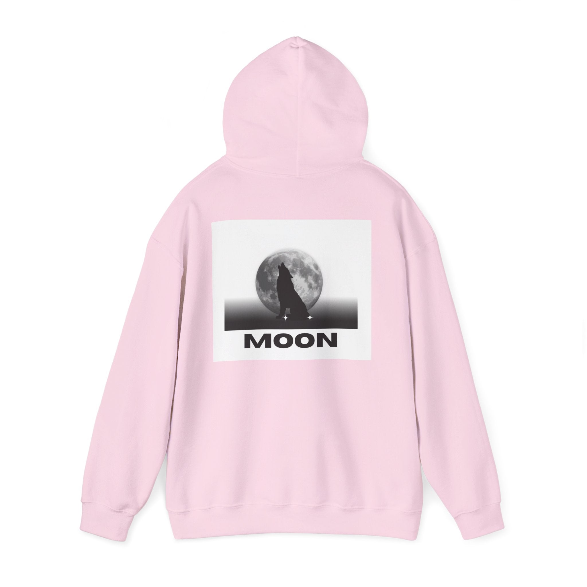 Moon Wolf Hoodie - Silhouette Moon Graphic Sweatshirt