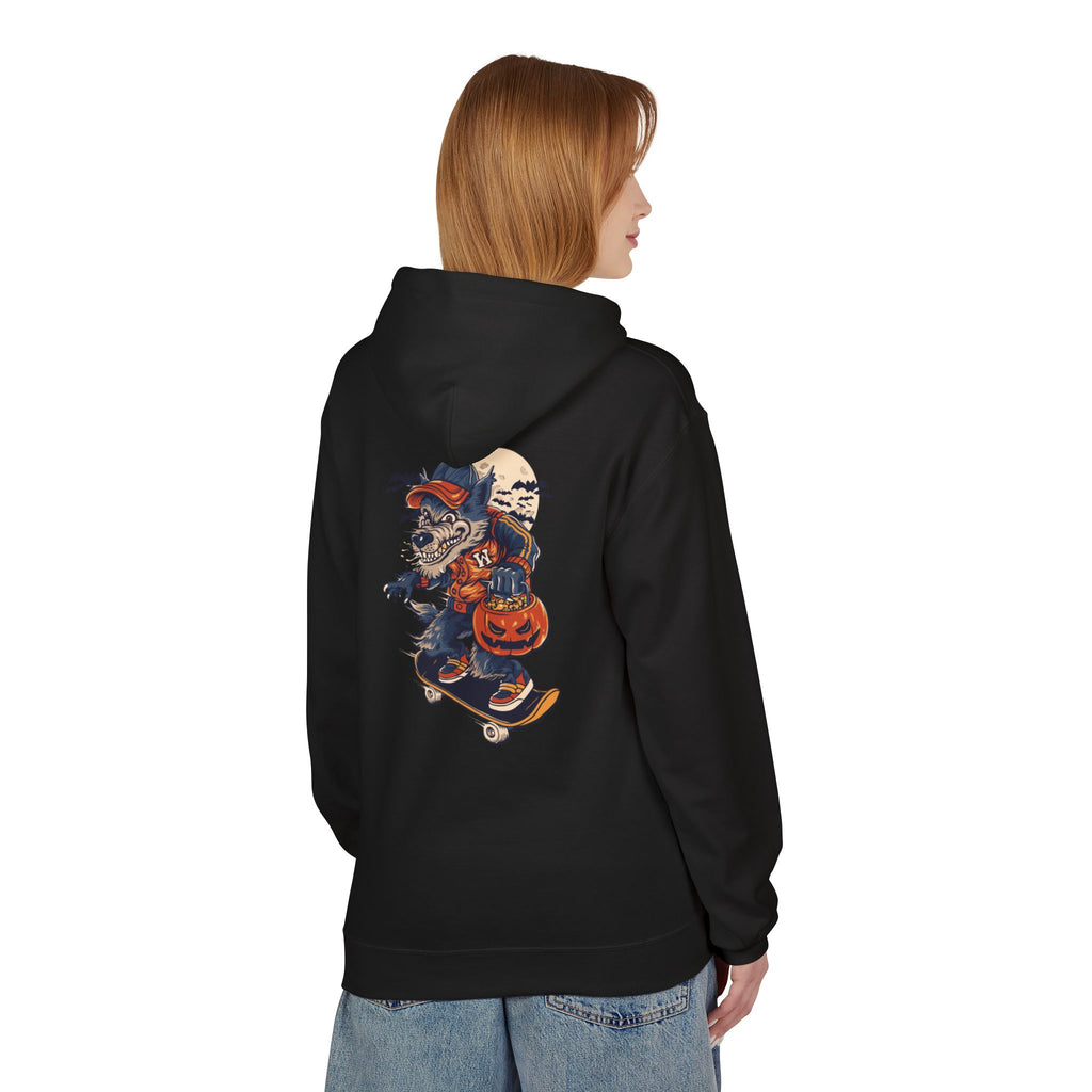 Skull Collage Hoodie — Grunge Floral Skull Graphic Pullover