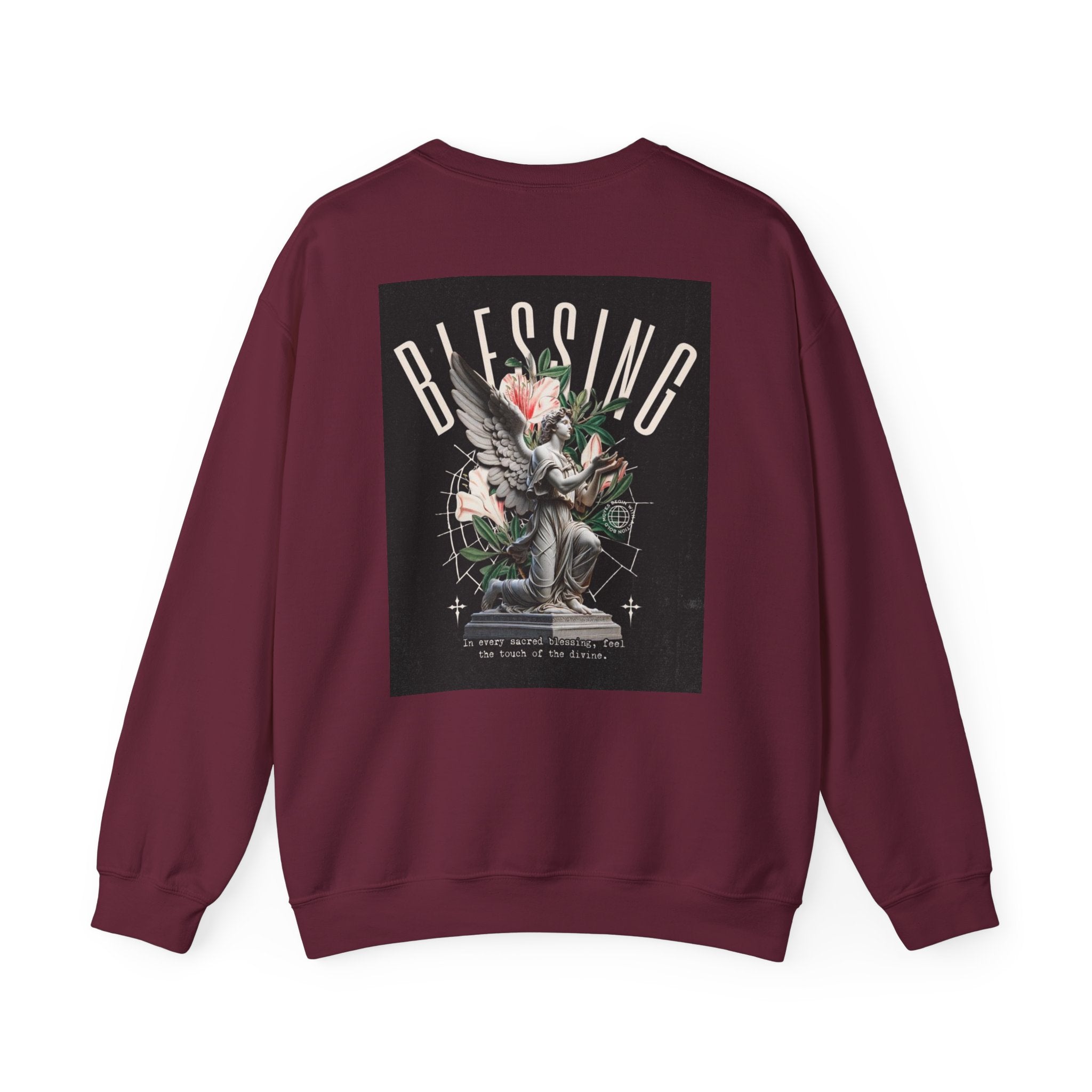 Blessing Statue Graphic Sweatshirt