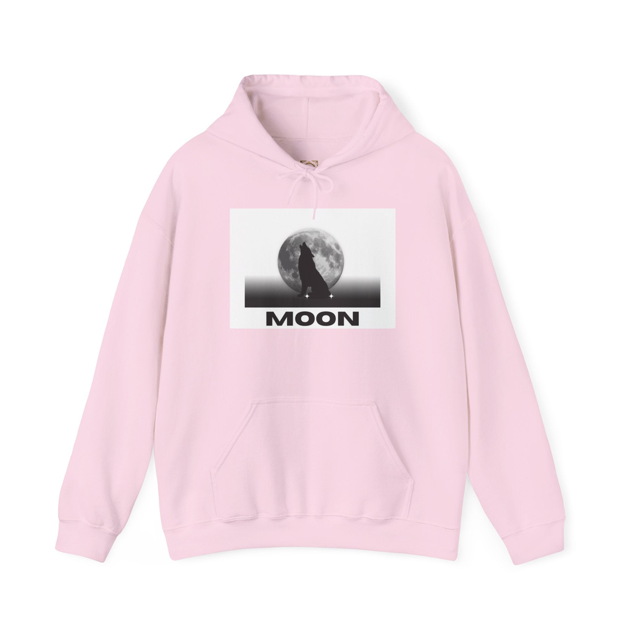 Moon Wolf Hoodie - Silhouette Moon Graphic Sweatshirt