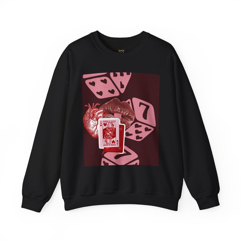 Lucky Heart Dice Crewneck Sweatshirt — 'Legaciess' Logo Back
