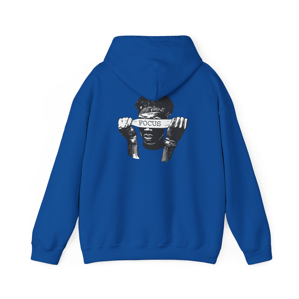 Focus Graphic Hoodie — Monochrome Motivational Streetwear