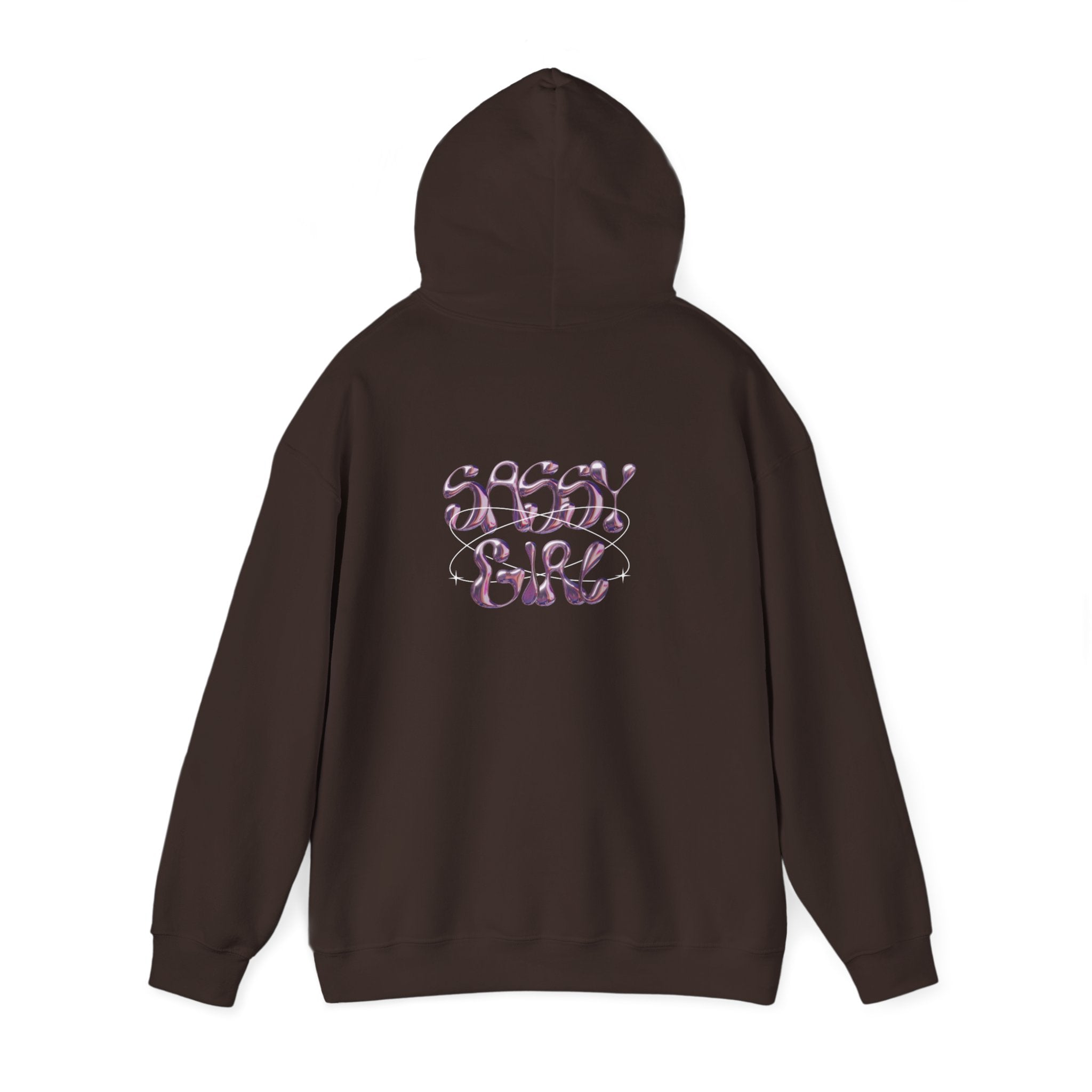 Hoodie — "Shady Girl" Retro Pink Marble Graphic Hoodie