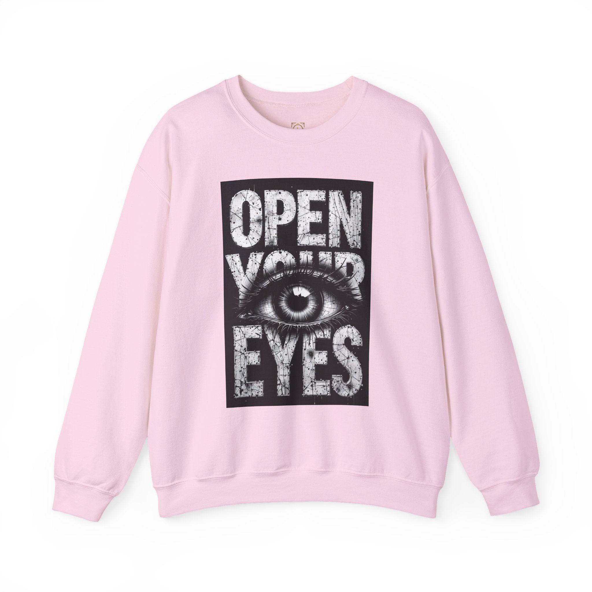 Open Your Eyes Crewneck Sweatshirt — Graphic Eye Design