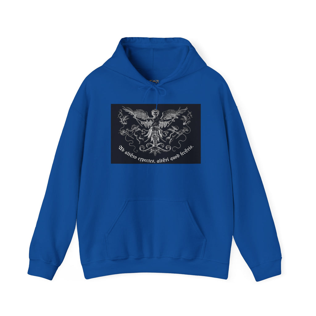 Phoenix Crest Hoodie — "We alone create, alone save, alone" Gothic Graphic Sweatshirt