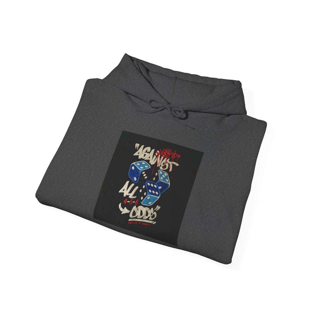 Against All Odds Hoodie — Vintage Dice Graphic Pullover