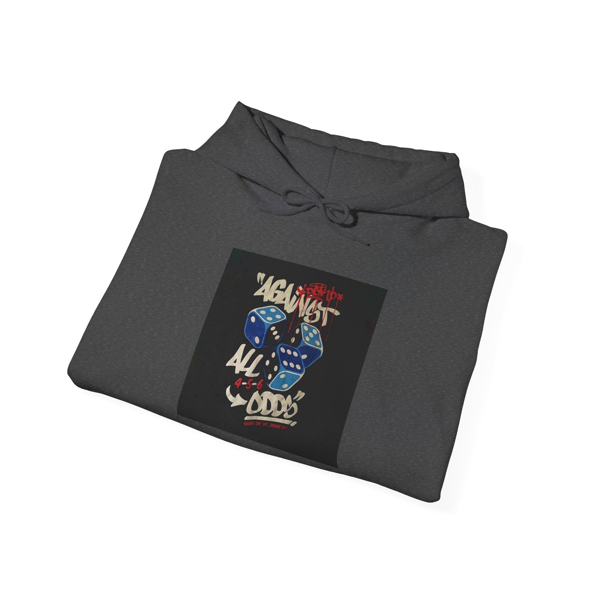 Against All Odds Hoodie — Vintage Dice Graphic Pullover